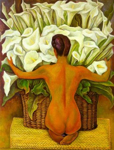 Nude with Calla Lillies, Diego Rivera