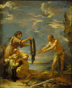 Odysseus and Nausicaa, Salvatore Rosa