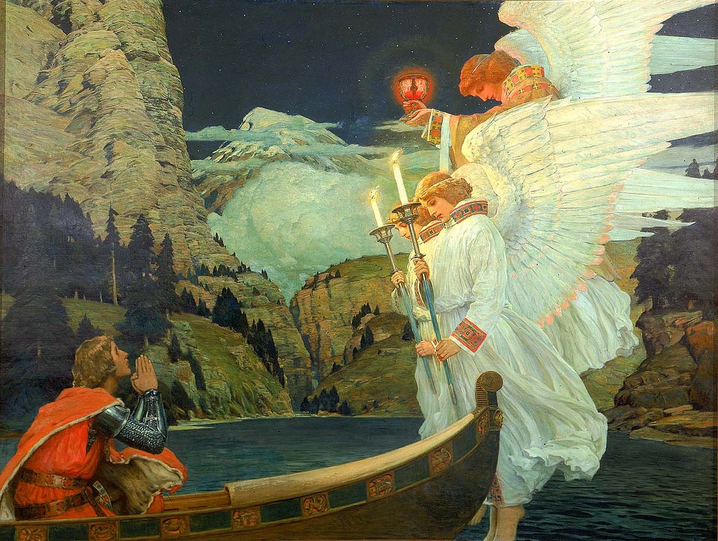 The Knight of the Holy Grail, Frederick Judd Waugh