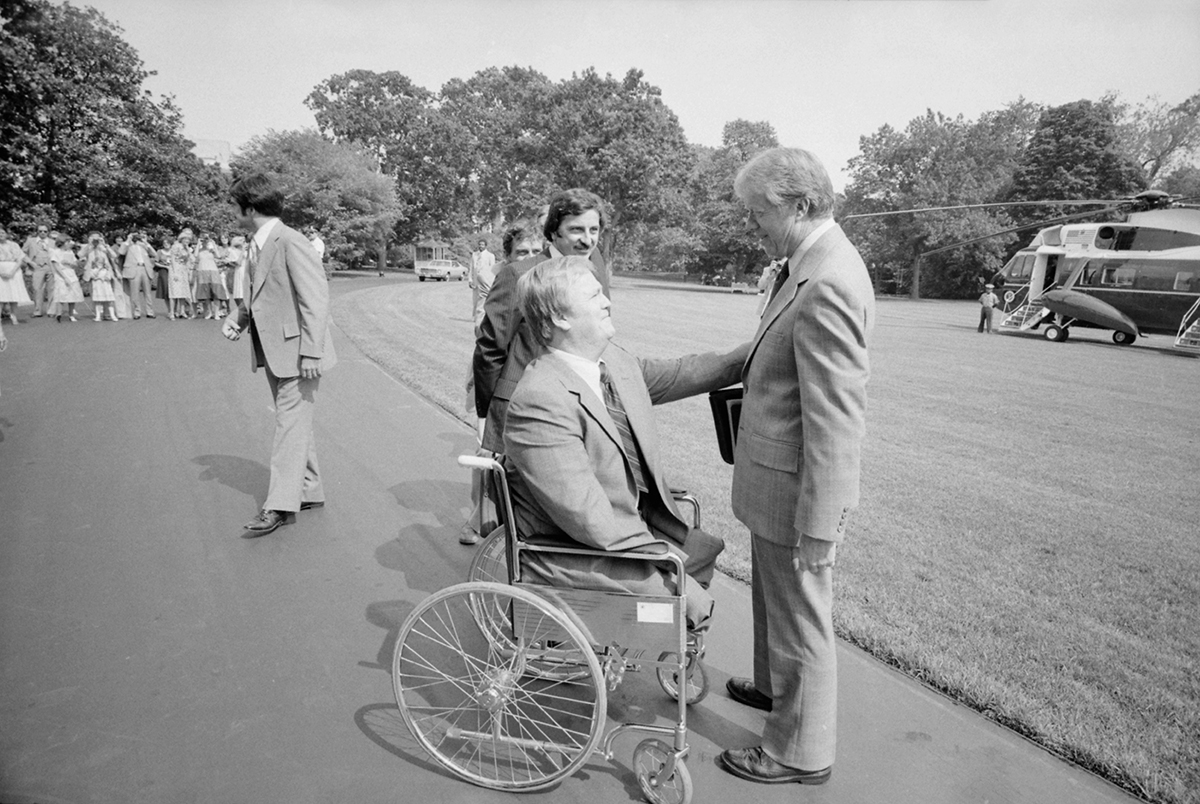 Max Cleland with Jimmy Carter