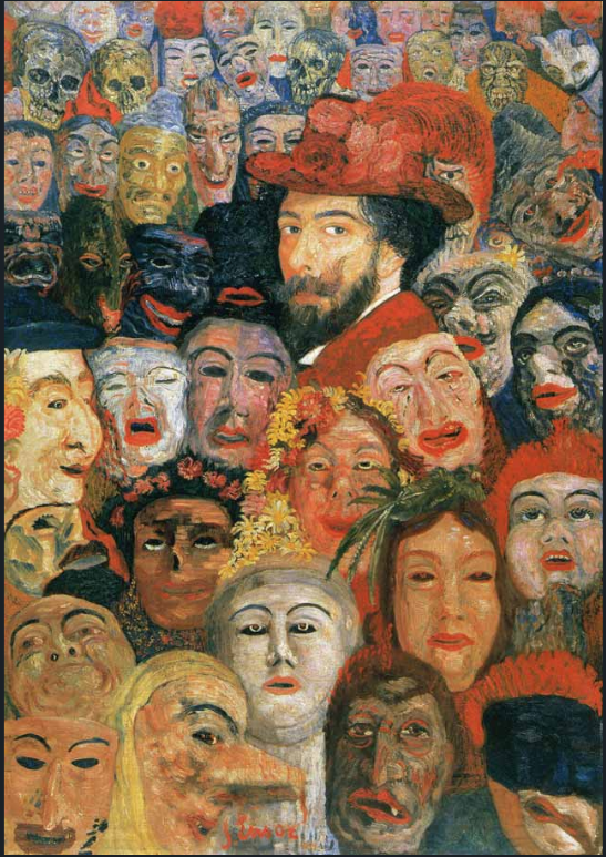 Self-Portrait withs Masks, James Ensor